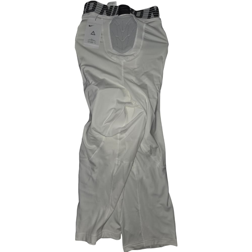 Playmaker Base: American Football Schutz Nike Pro Hyperstrong Padded Compression Pants 5-Pocket Hose Weiß Produktbild 2